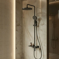 Colonne de douche thermostatique noir mat