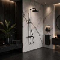 Colonne de douche thermostatique noir mat