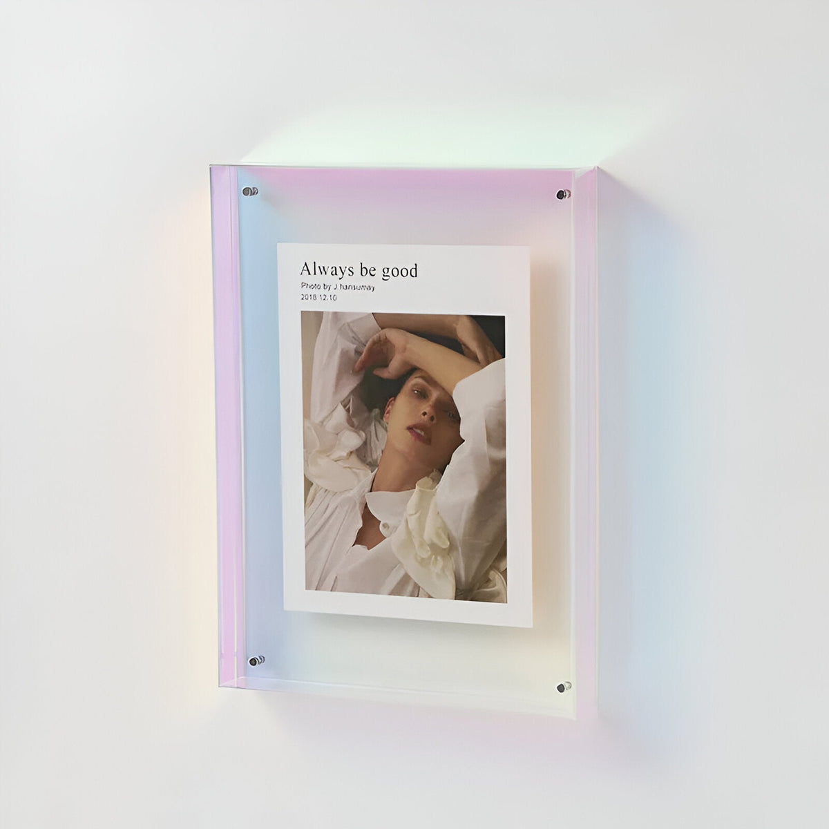 Cadre Photo Transparent en Acrylique Double Face