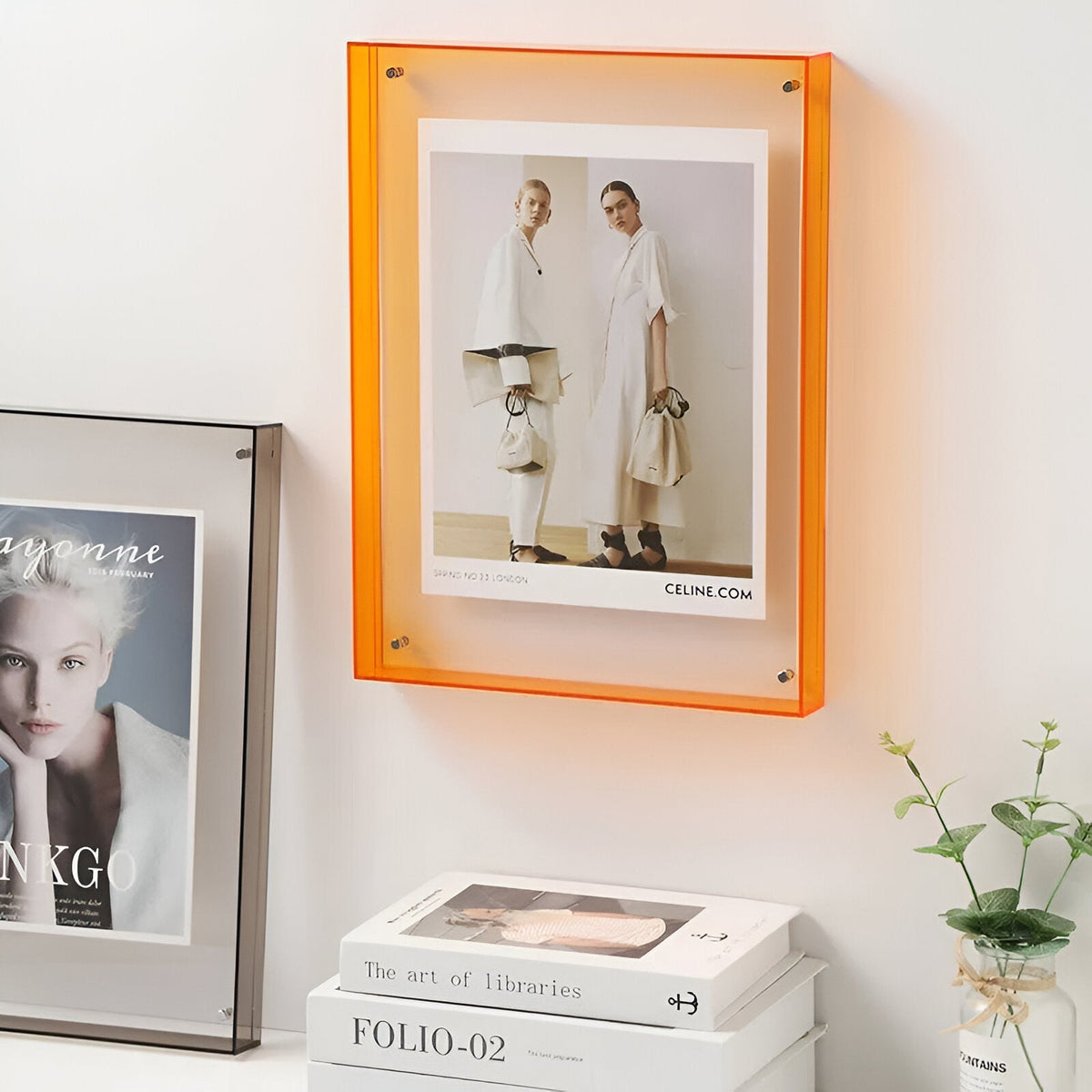 Cadre Photo Transparent en Acrylique Double Face