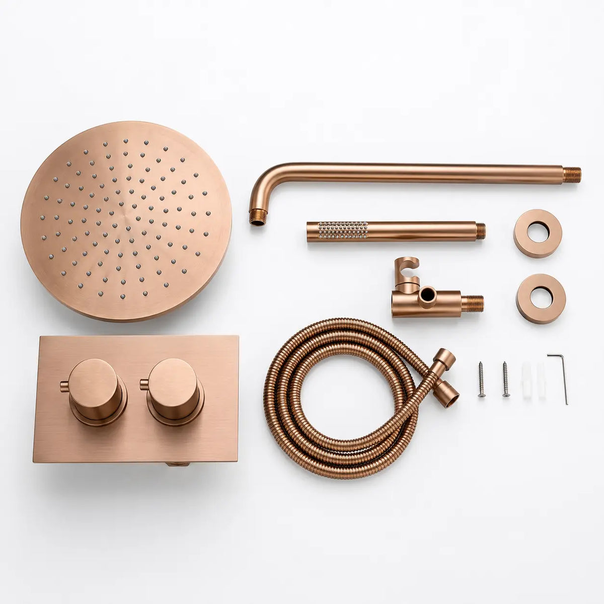 contenu kit douche or rose brossé