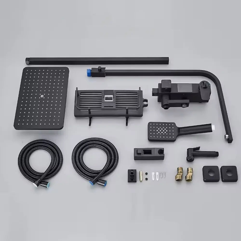 Contenu du kit de la colonne de douche noir mat