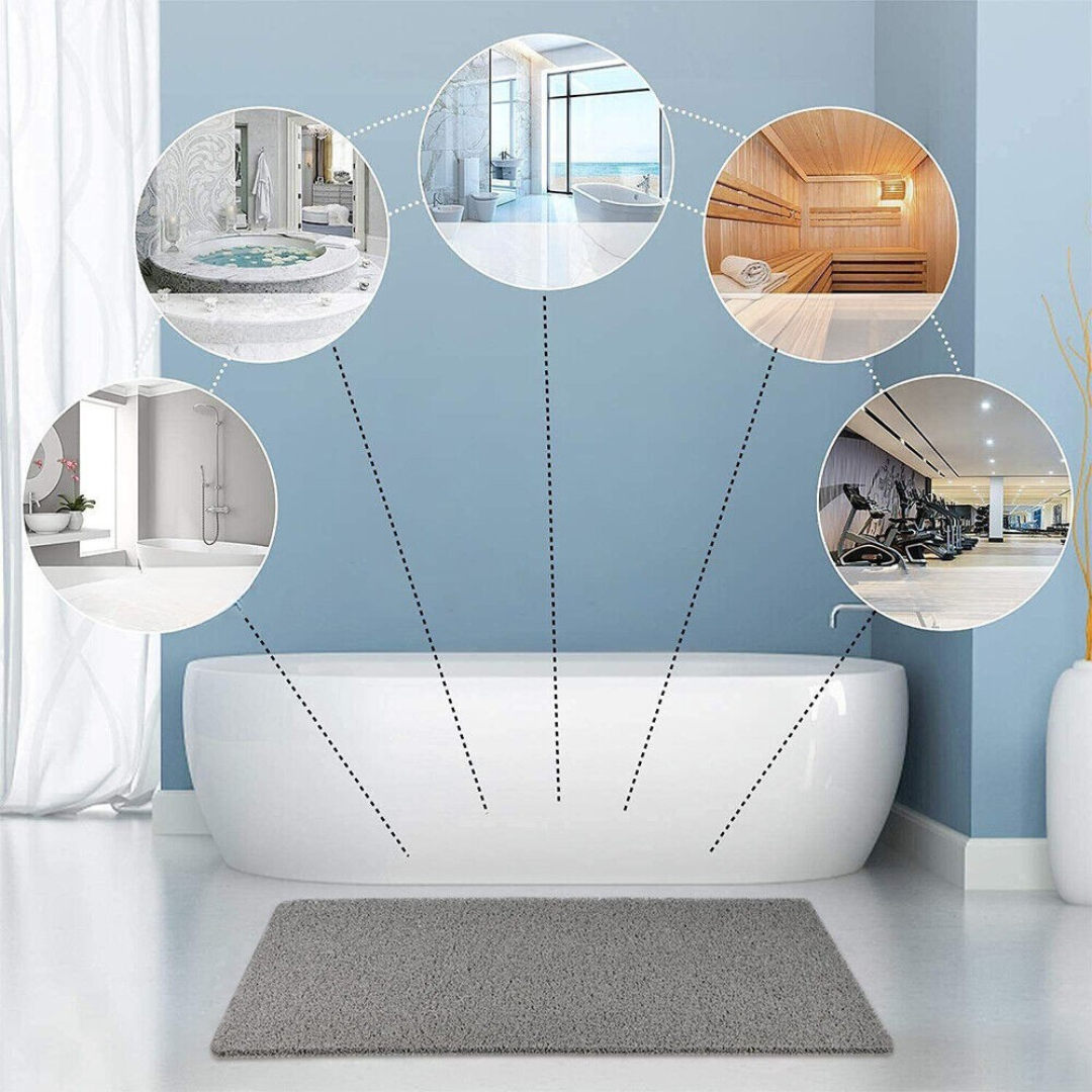 Tapis de Douche Antidérapant avec Drainage