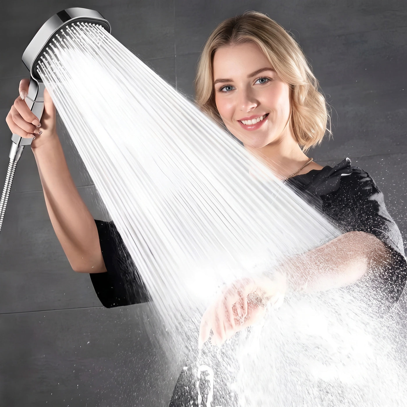 Douchette de Douche Haute Pression avec Filtration Intégrée