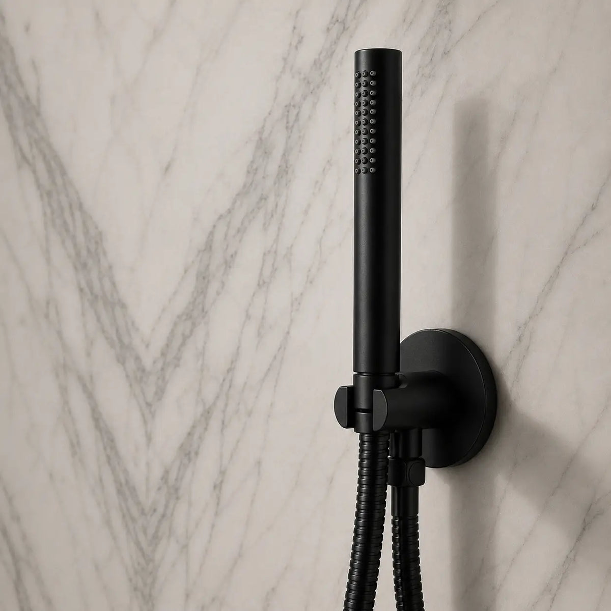 Colonne de douche encastrée noir mat