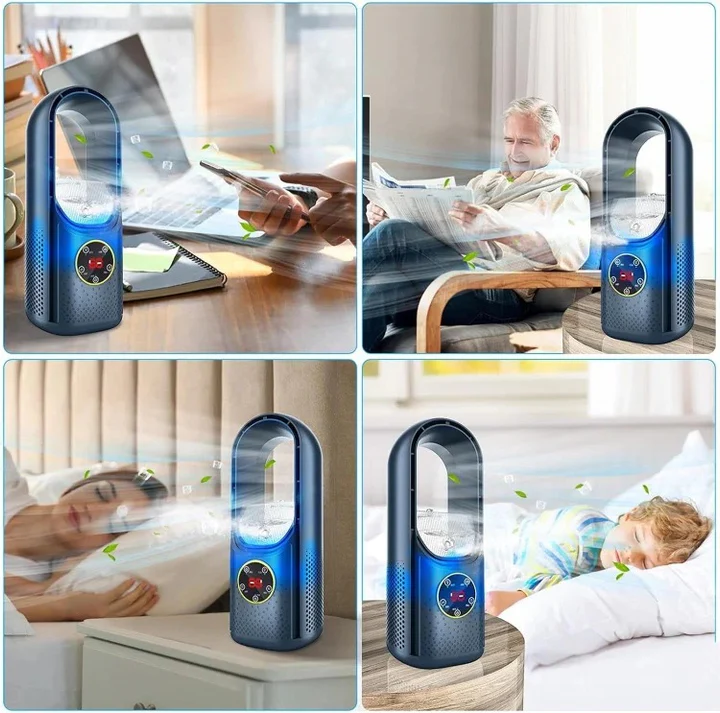 Refroidisseur d'Air Compact Sans Pales USB pour Bureau et Chambre