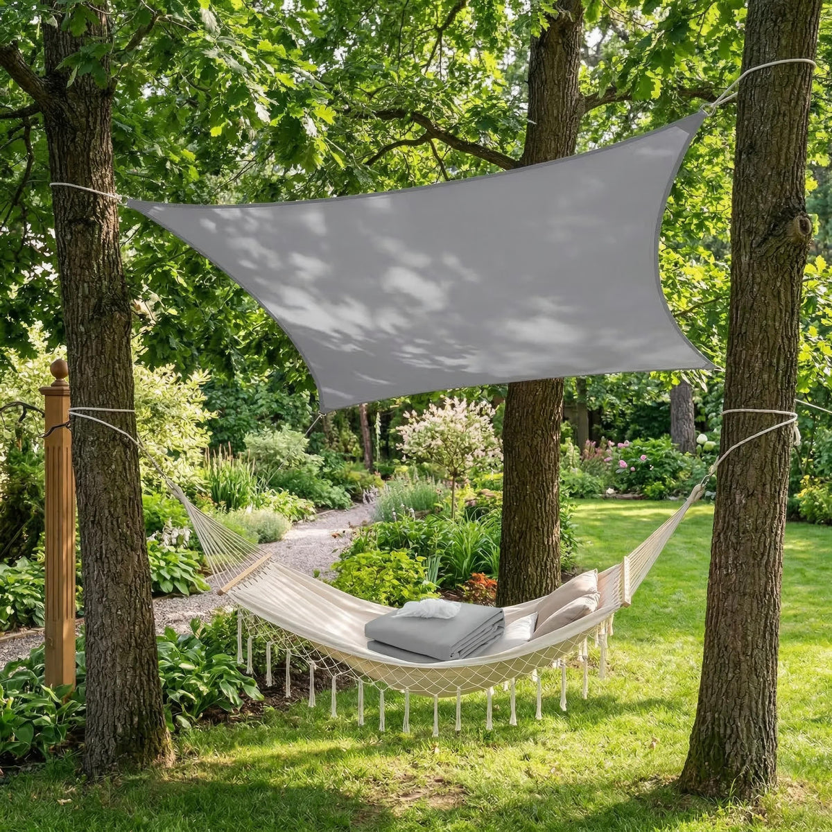 Voile d'Ombrage Rectangulaire Imperméable pour Terrasse et Balcon