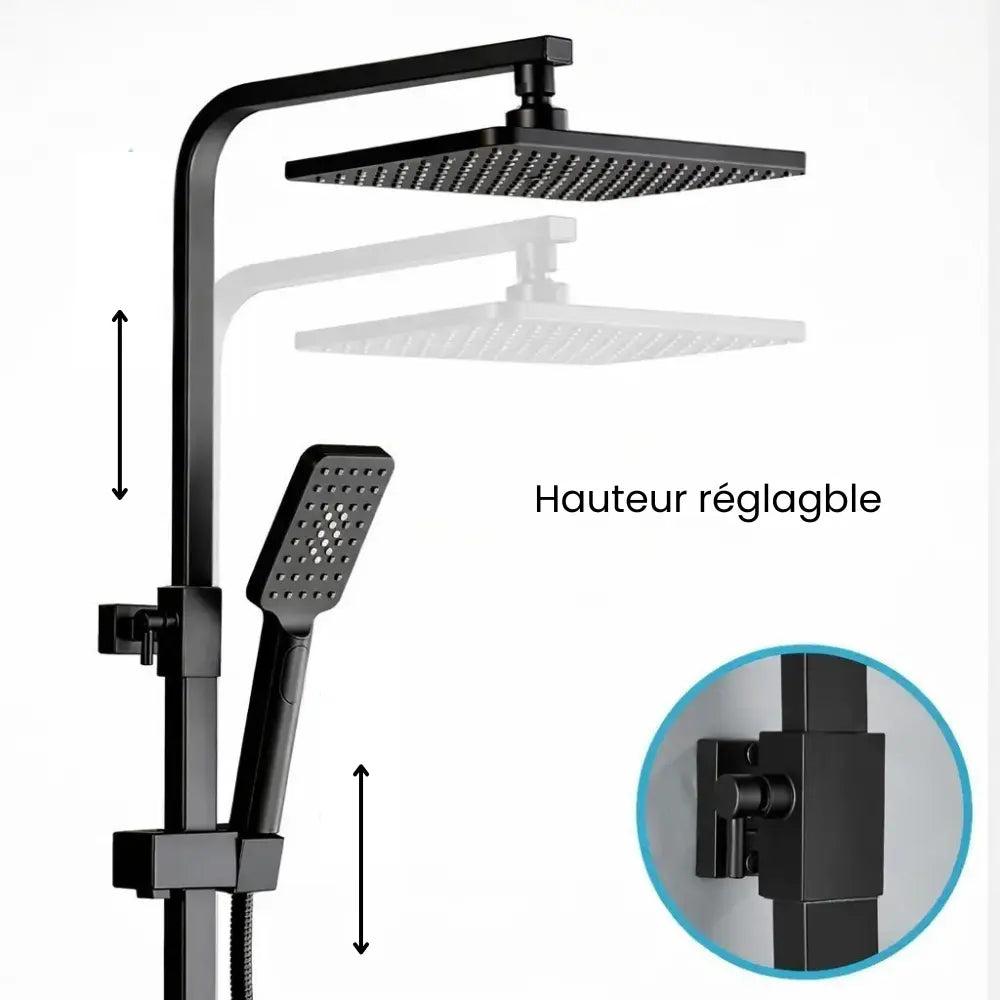 Colonne de douche avec hauteur réglable