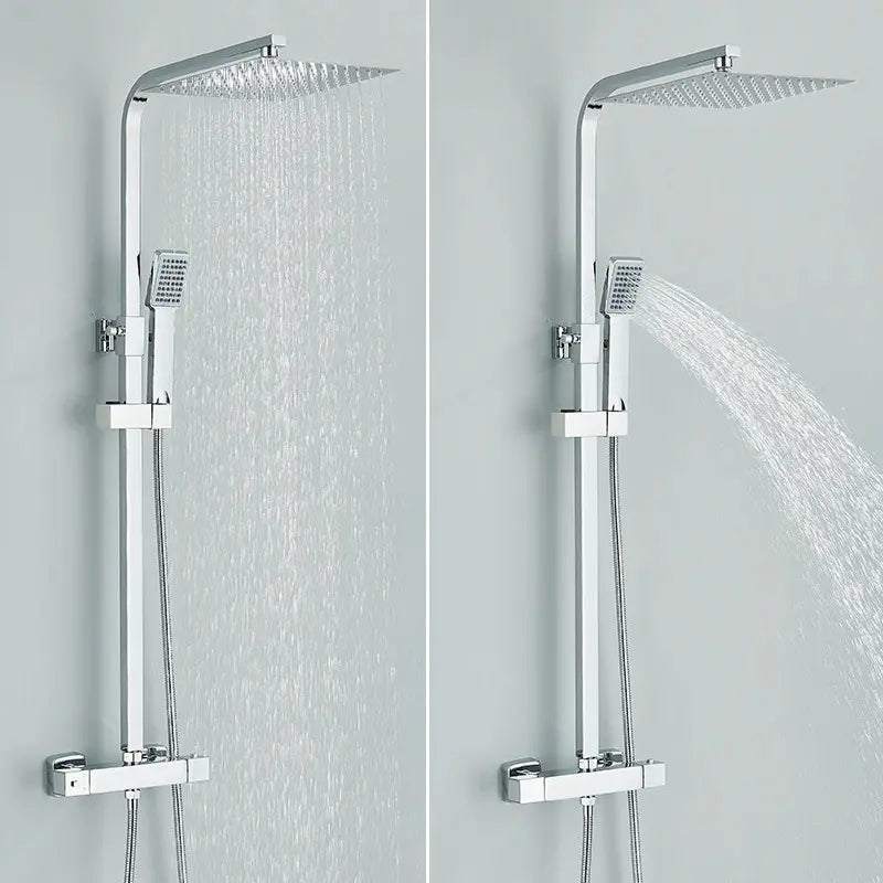 Fonctions de la colonne de douche thermostatique chromé