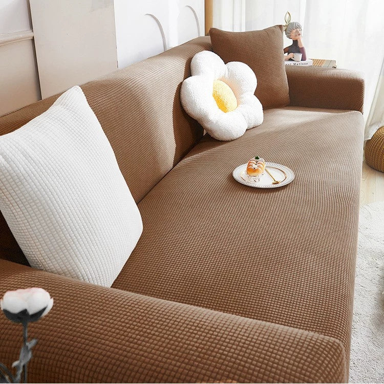 Housse de Canapé Extensible en Jacquard Antidérapant