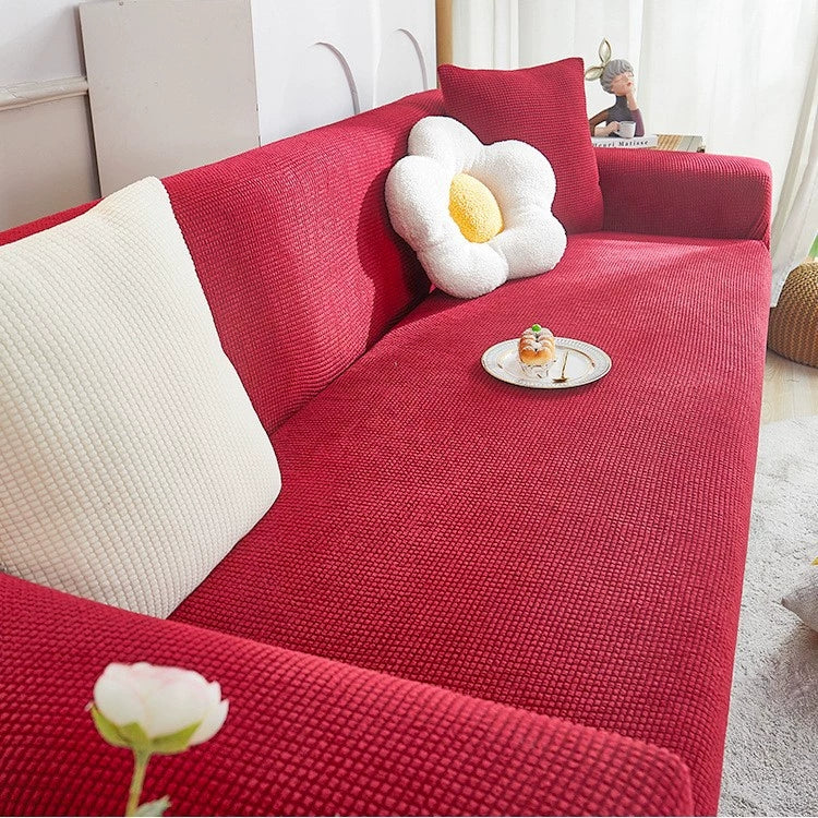 Housse de Canapé Extensible en Jacquard Antidérapant