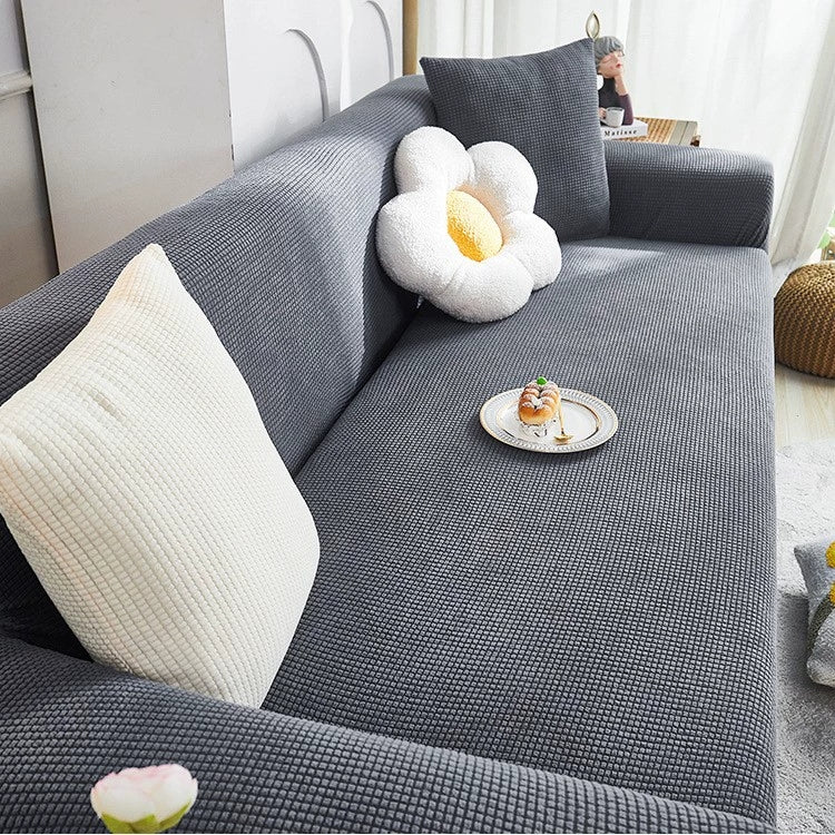 Housse de Canapé Extensible en Jacquard Antidérapant