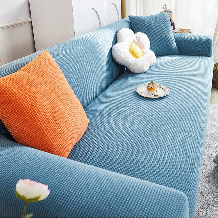 Housse de Canapé Extensible en Jacquard Antidérapant