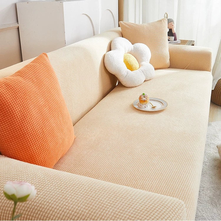 Housse de Canapé Extensible en Jacquard Antidérapant