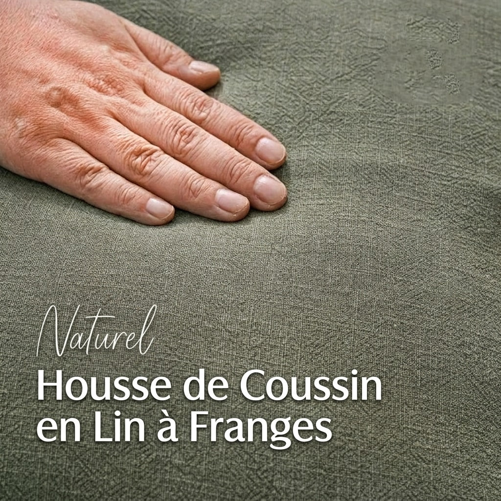 Housses de Coussin Décoratives en Coton et Lin – Lot de 2