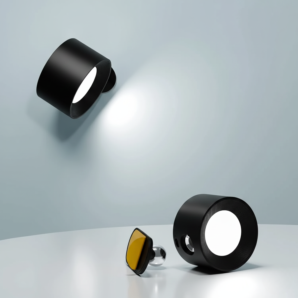 Lampe Murale Sans Fil Rechargeable – Rotation à 360°