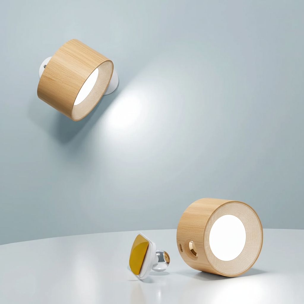 Lampe Murale Sans Fil Rechargeable – Rotation à 360°