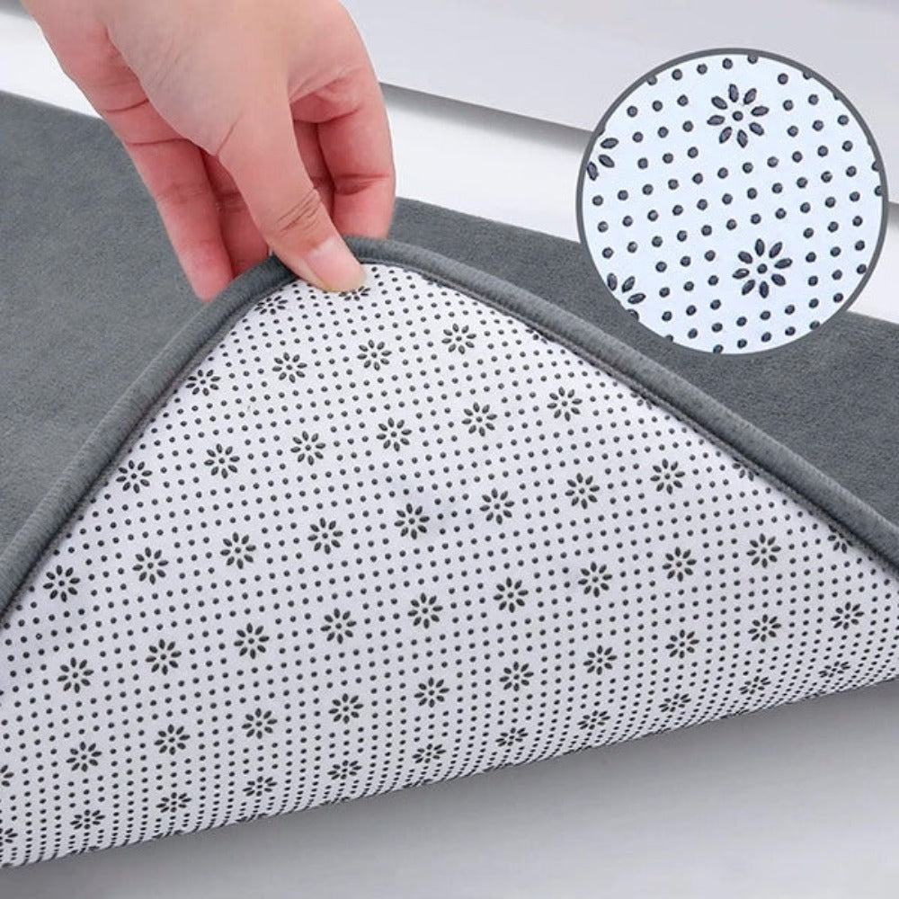 Tapis de Bain Antidérapant Absorbant en Mousse à Mémoire