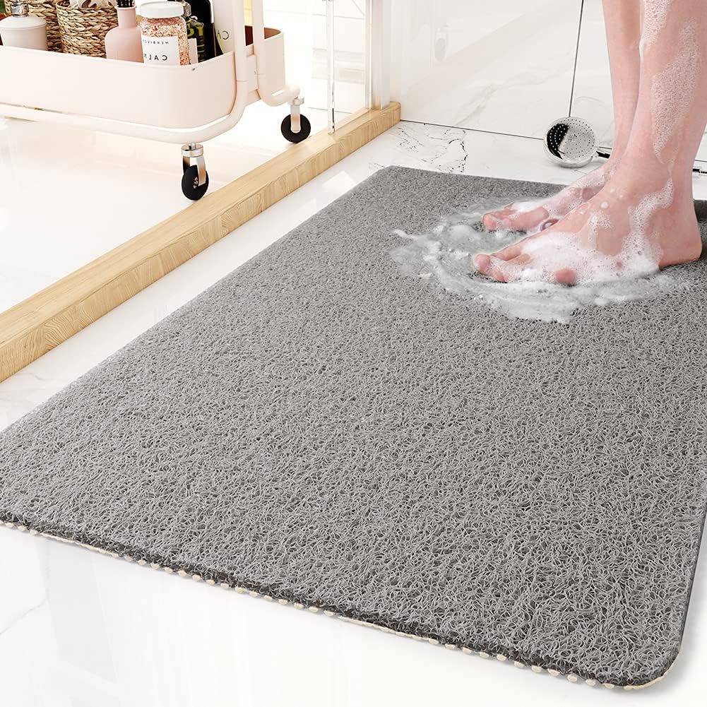 Tapis de Douche Antidérapant en PVC à Séchage Rapide