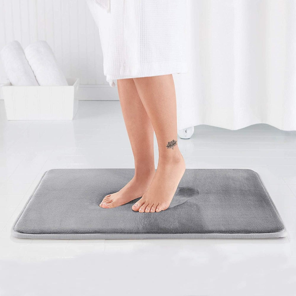 Tapis de Bain Antidérapant Absorbant en Mousse à Mémoire