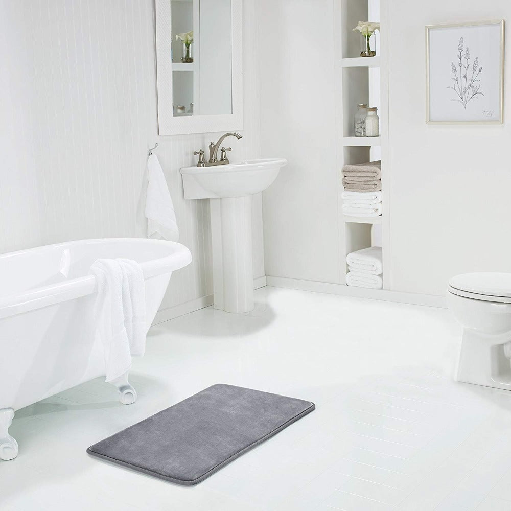 Tapis de Bain Antidérapant Absorbant en Mousse à Mémoire