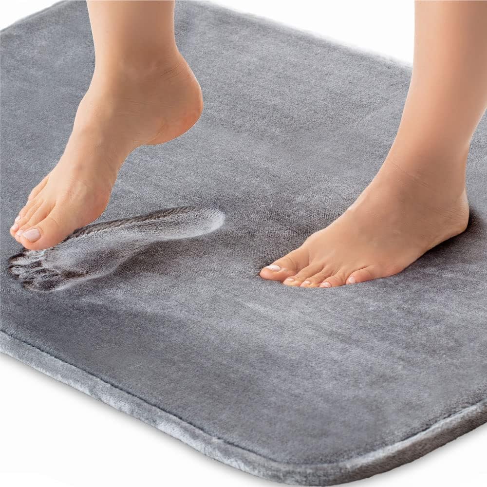 Tapis de Bain Antidérapant Absorbant en Mousse à Mémoire