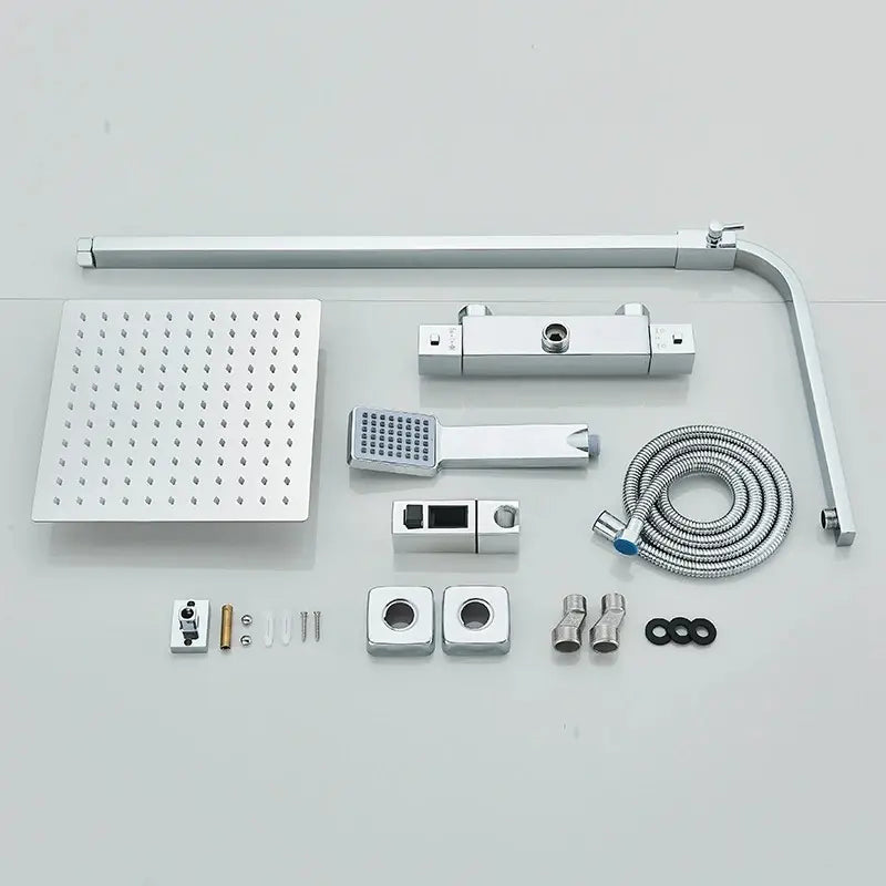 Ensemble du kit de la colonne de douche thermostatique chromé