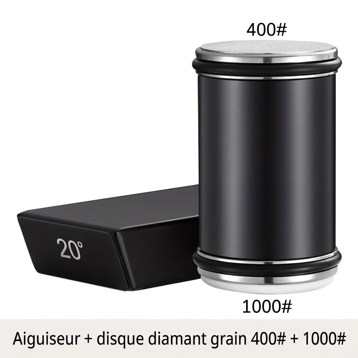 Kit d'Affûtage Diamant avec Guide Magnétique 15° et 20°