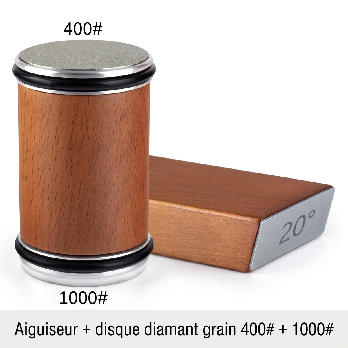 Kit d'Affûtage Diamant avec Guide Magnétique 15° et 20°