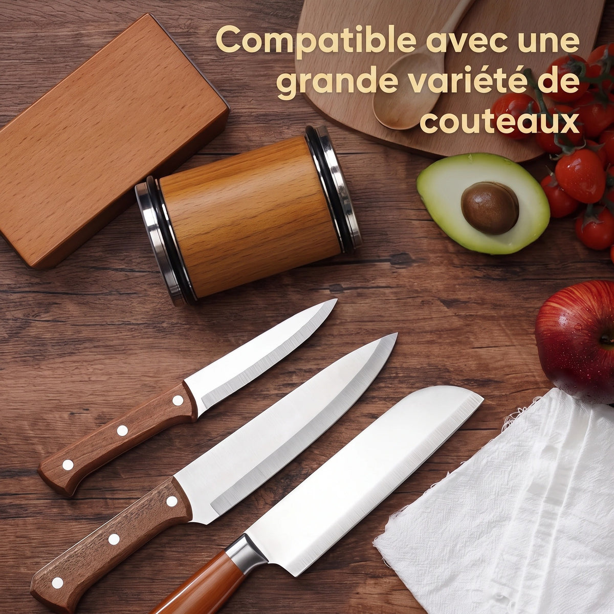 Kit d'Affûtage Diamant avec Guide Magnétique 15° et 20°