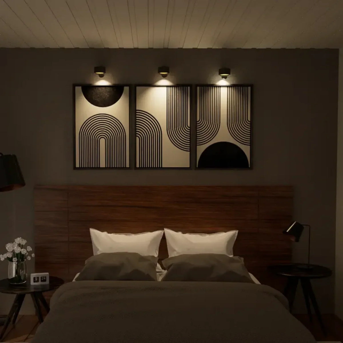 Lampe Murale Sans Fil Rechargeable – Rotation à 360°