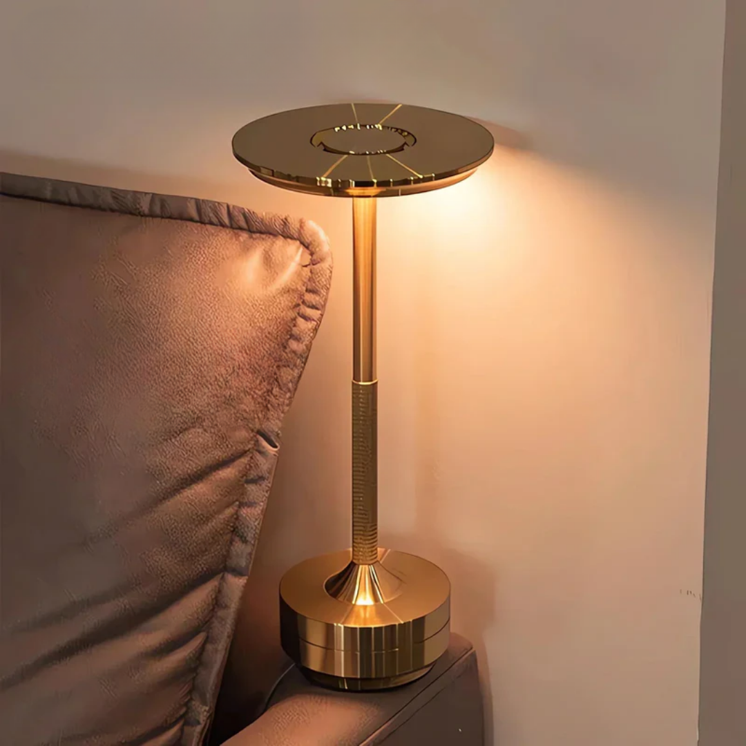 Lampe de Table Sans Fil avec Éclairage LED Réglable et Batterie Rechargeable