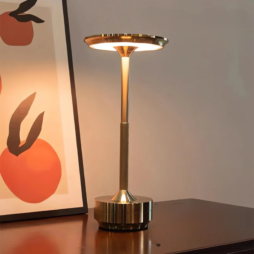 Lampe de Table Sans Fil avec Éclairage LED Réglable et Batterie Rechargeable