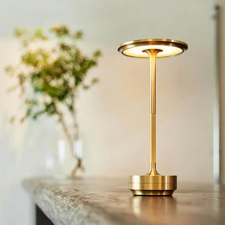 Lampe de Table Sans Fil avec Éclairage LED Réglable et Batterie Rechargeable