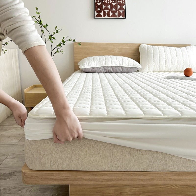 Protège-Matelas Matelassé Respirant avec Bonnet Extensible