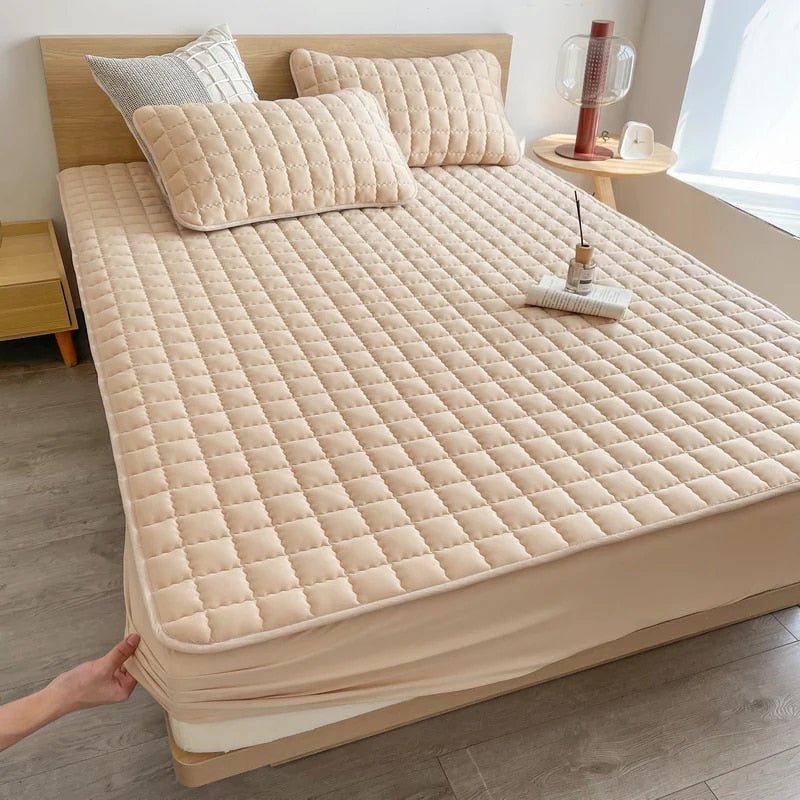 Protège-Matelas Matelassé Respirant avec Bonnet Extensible