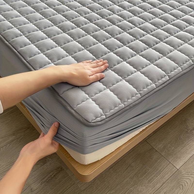 Protège-Matelas Matelassé Respirant avec Bonnet Extensible