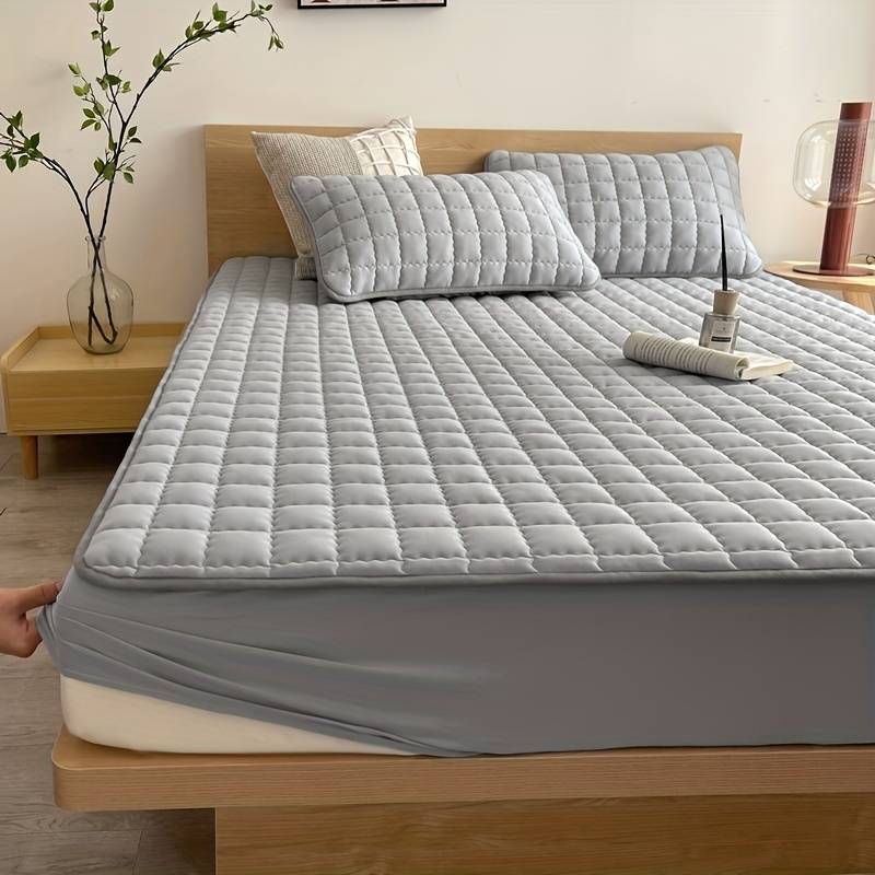 Protège-Matelas Matelassé Respirant avec Bonnet Extensible