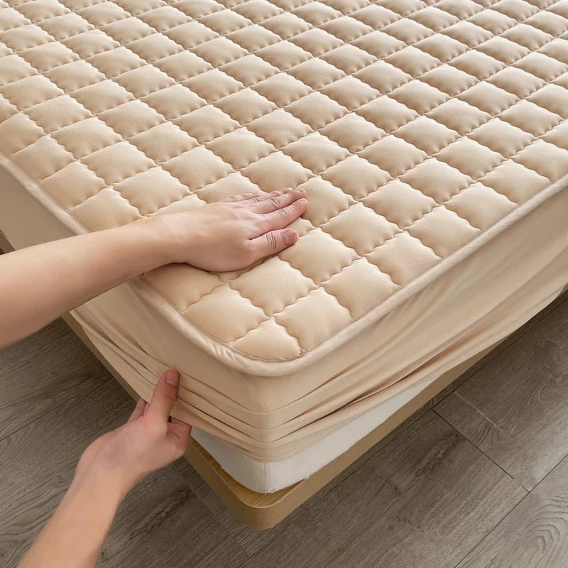 Protège-Matelas Matelassé Respirant avec Bonnet Extensible