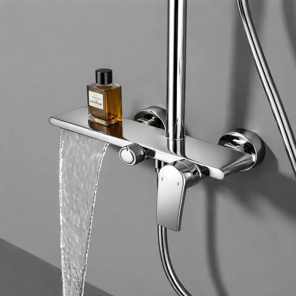 Mitigeur de la colonne de douche thermostatique chromé 