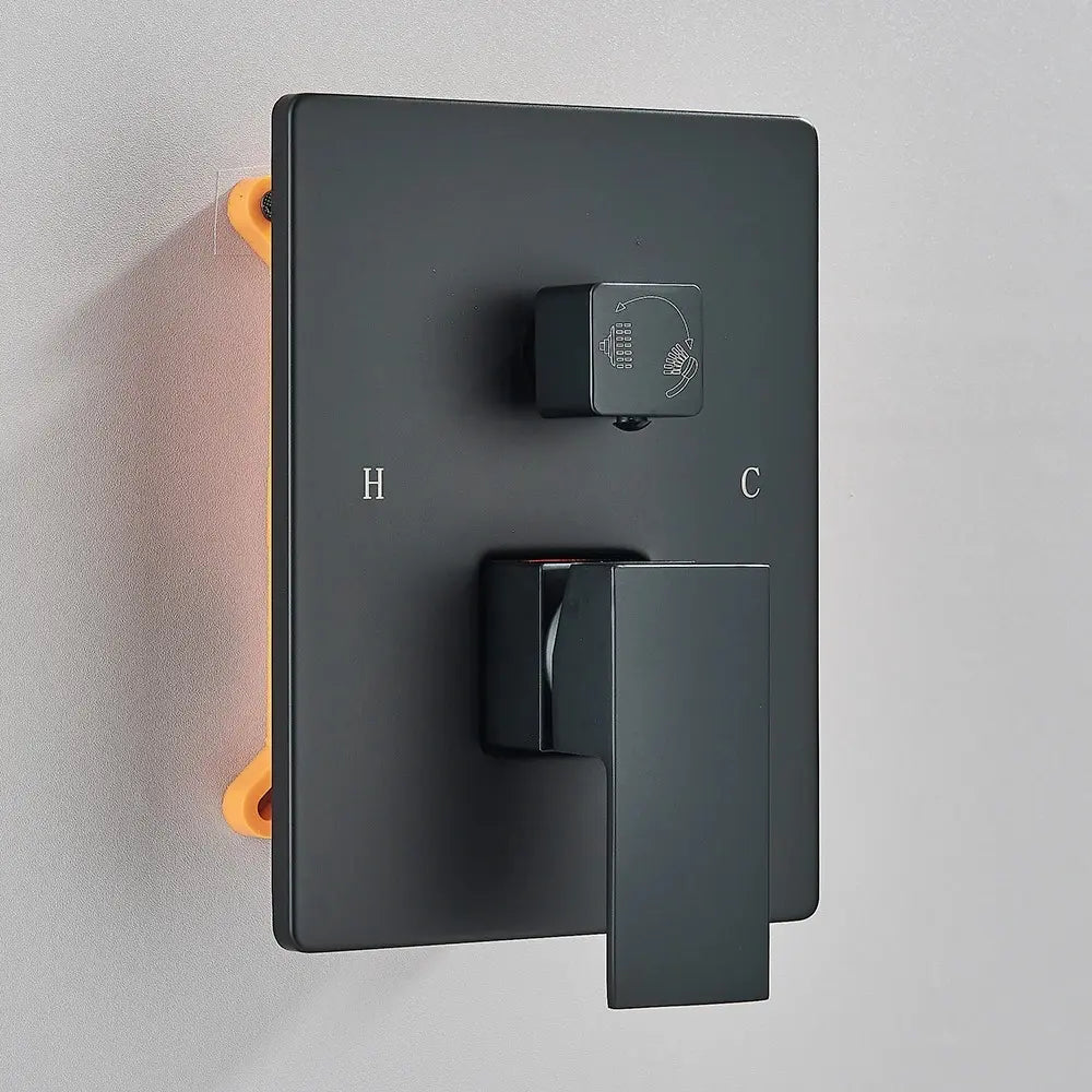 Mitigeur encastré noir mat