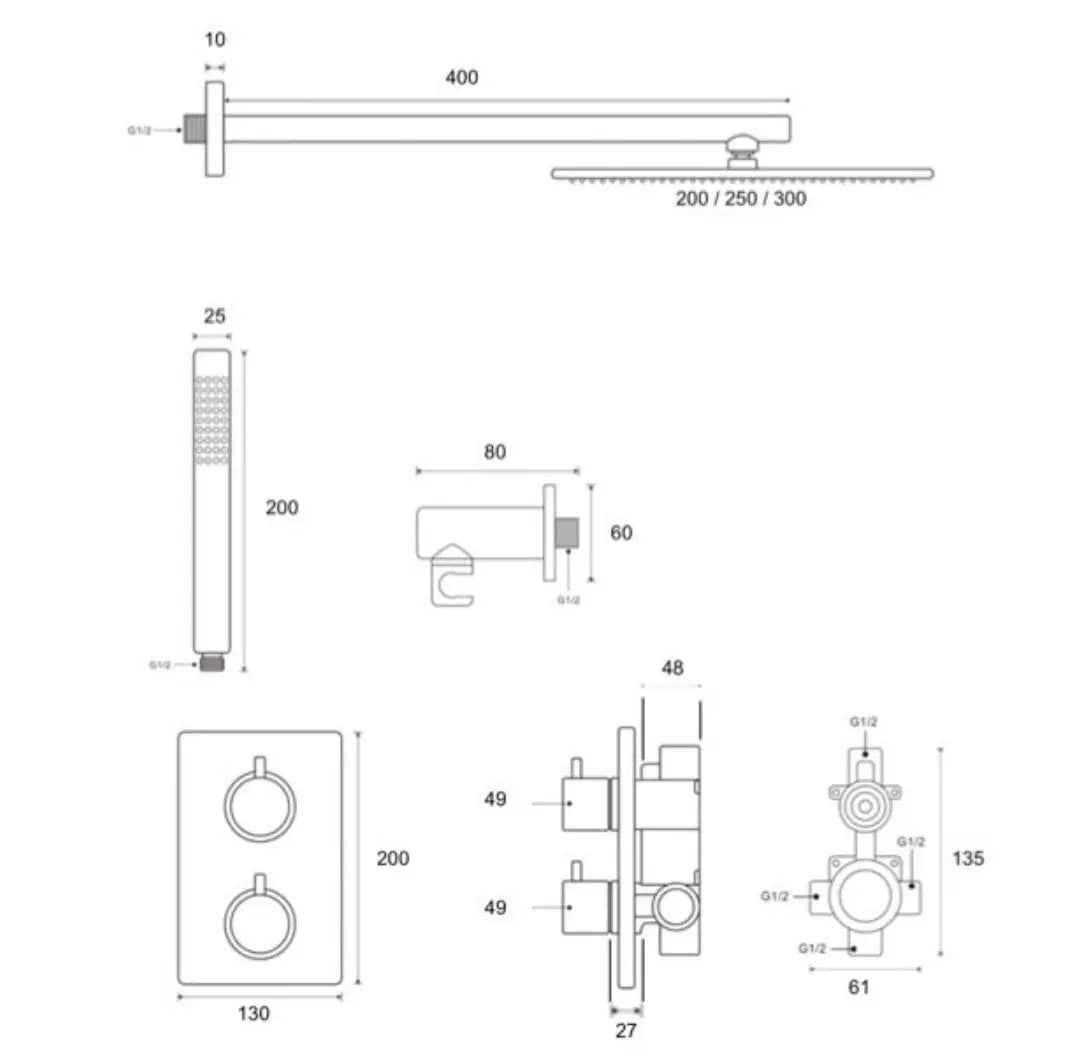 plan des dimensions