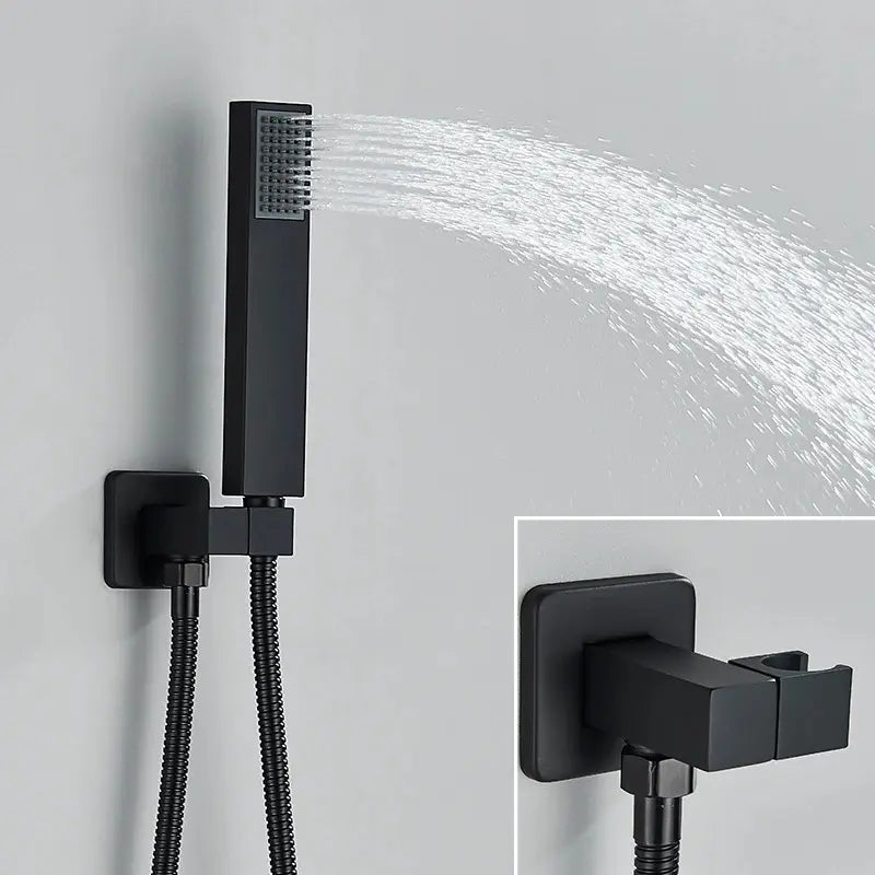 Pommeau de douche noir mat