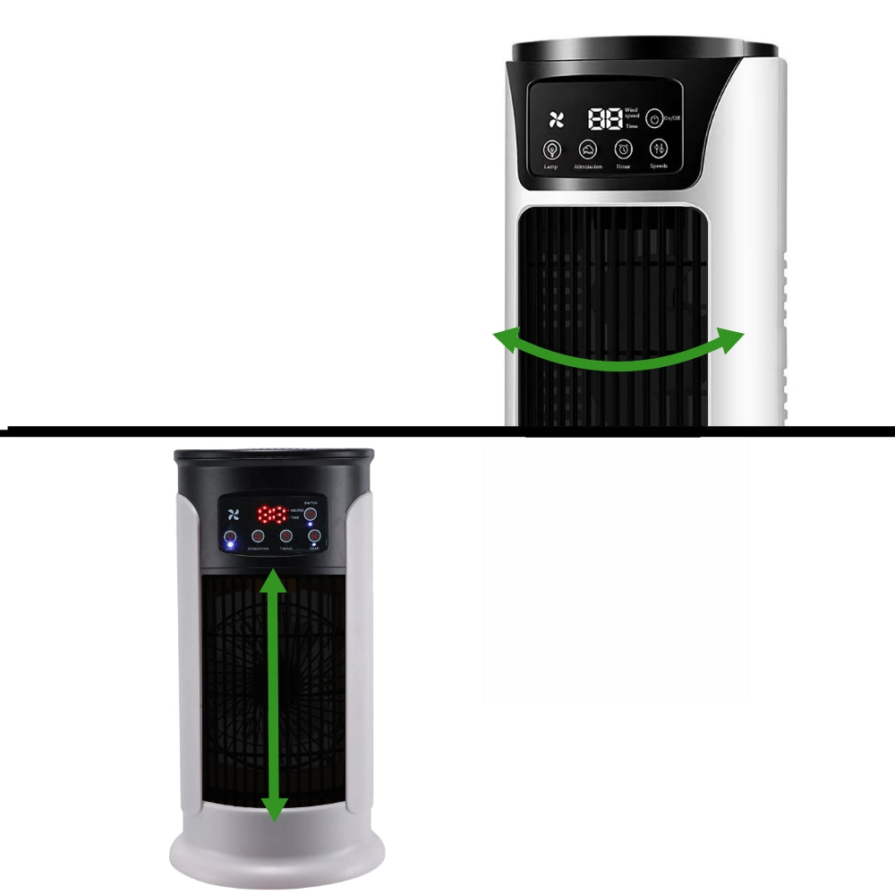 Refroidisseur d'Air Évaporatif Portable avec Humidificateur et Minuterie