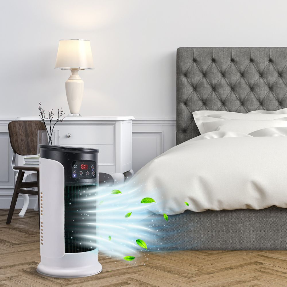 Refroidisseur d'Air Évaporatif Portable avec Humidificateur et Minuterie