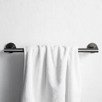 Porte-serviettes gris brossé