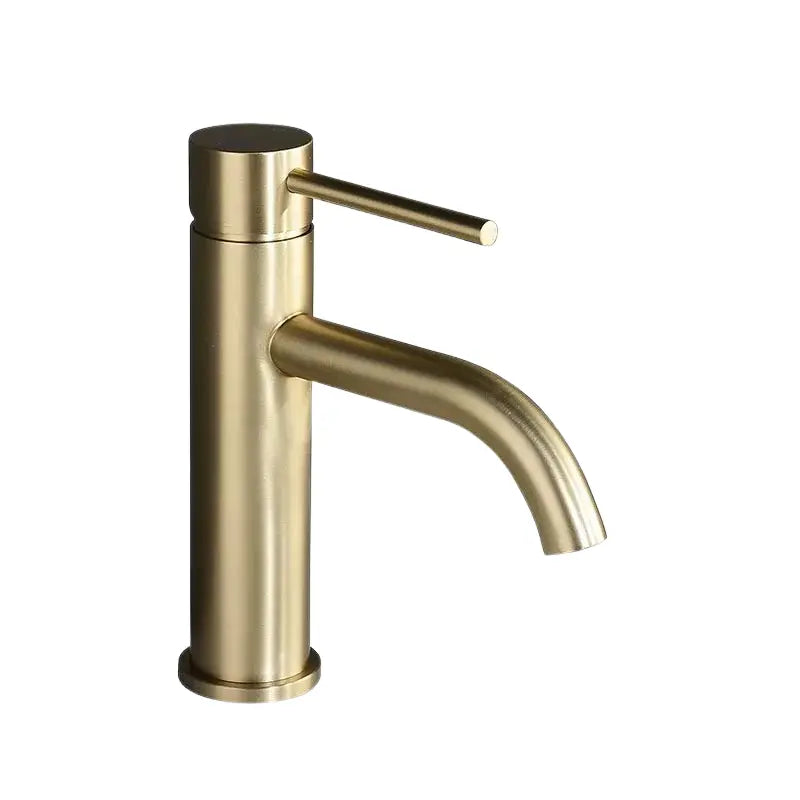Mitigeur lavabo or brossé en laiton