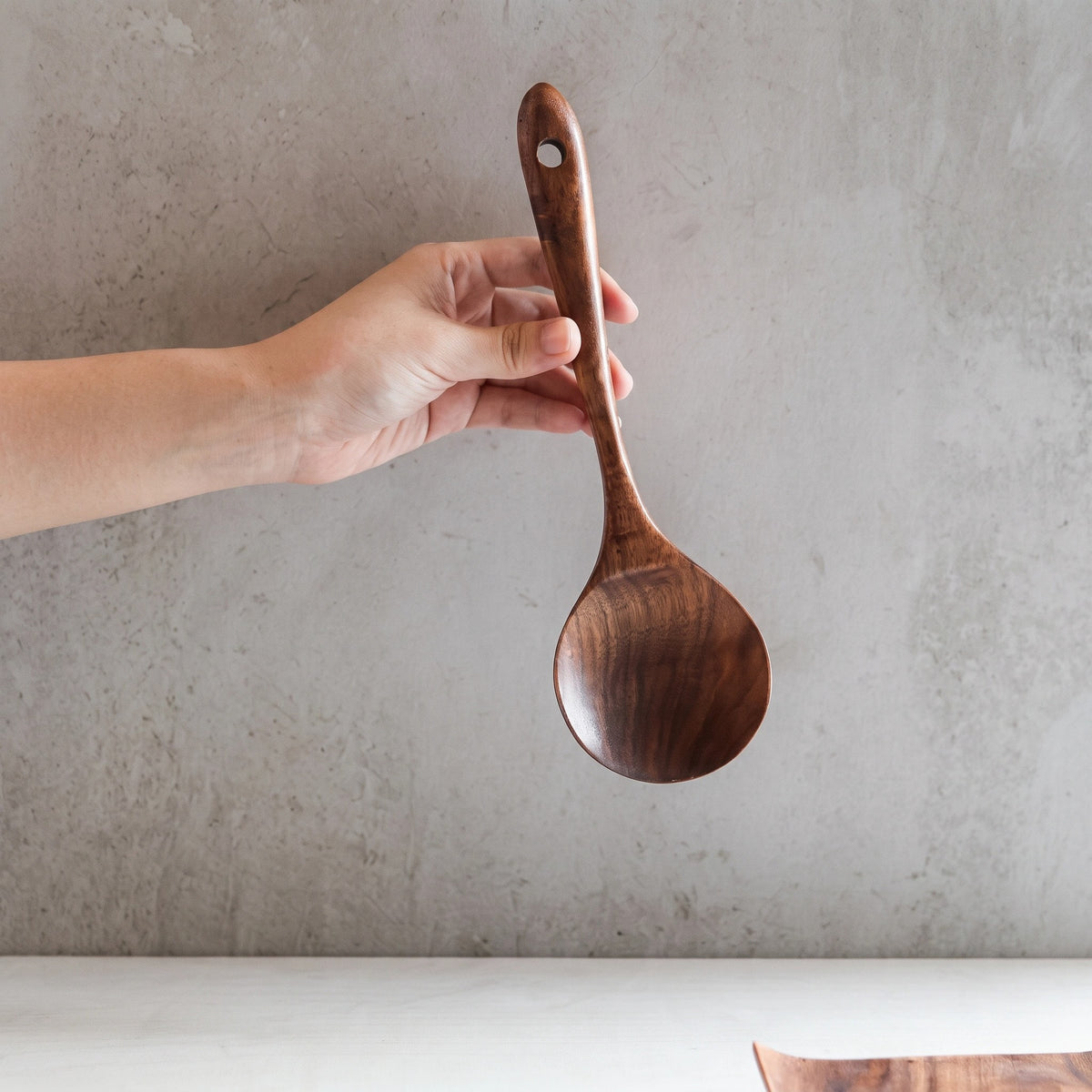 Set d'Ustensiles de Cuisine en Bois de Teck Naturel