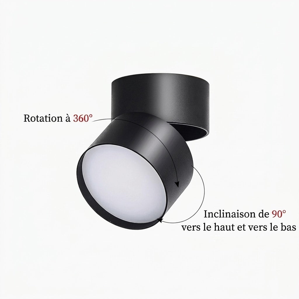 Spot LED de Plafond Réglable – Éclairage Blanc Chaud