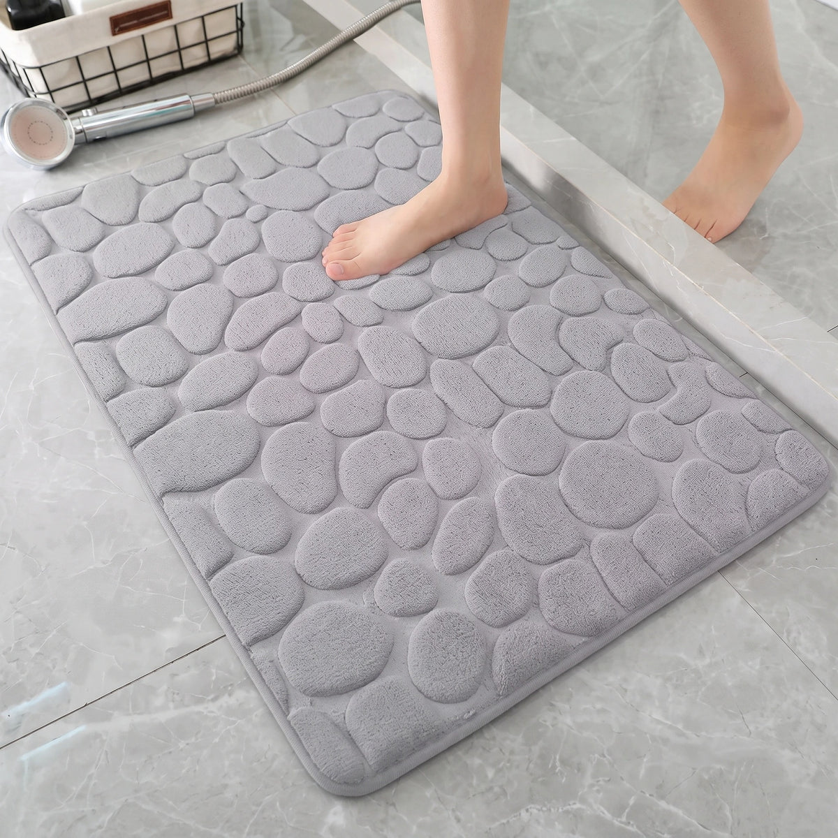 Tapis de Bain Antidérapant Absorbant en Microfibre Douce